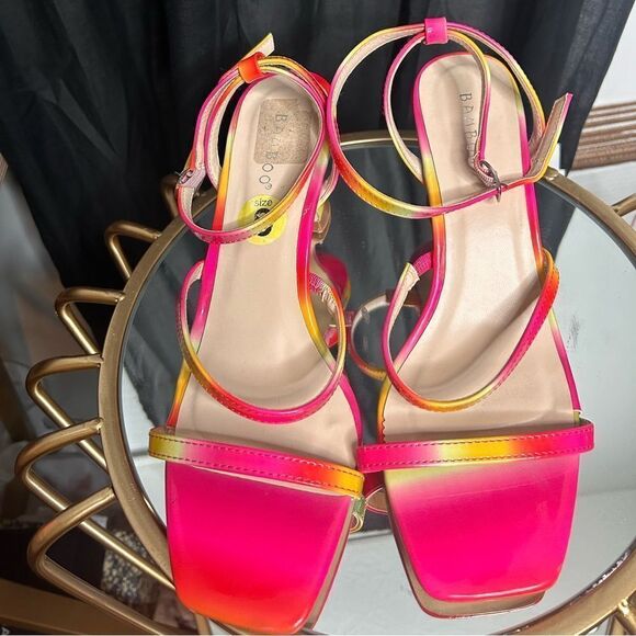 Bamboo Multicolor Martini heel Sandals - Picture 3 of 5